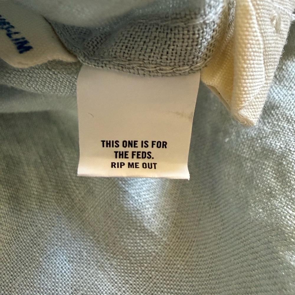 Taylor Stitch X Rivian NWT seafoam green short sleeve button down linen shirt 46 - Picture 6 of 8